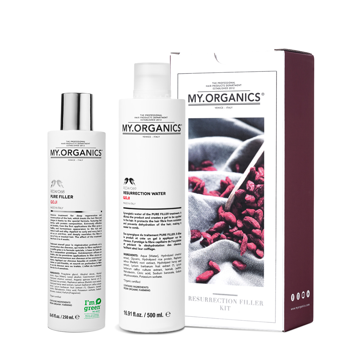 Kit Pure Filler 250 ml + 500 ml Resurrection Water