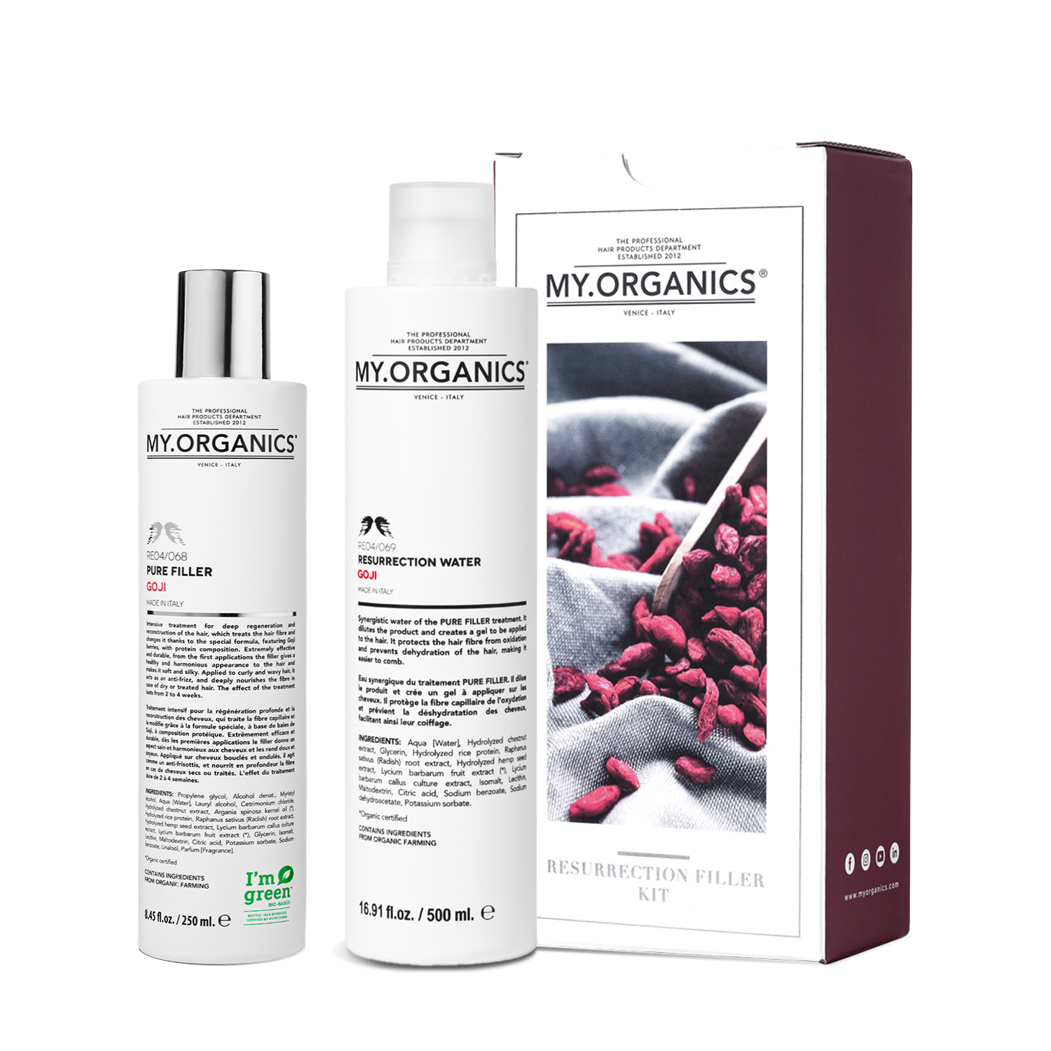 Kit Pure Filler 250 ml + 500 ml Resurrection Water