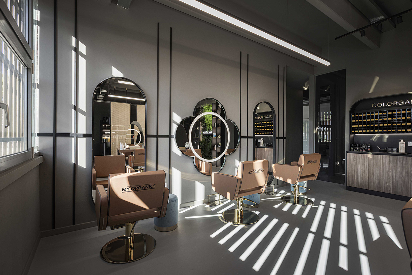 Product display at MY.ORGANICS education center