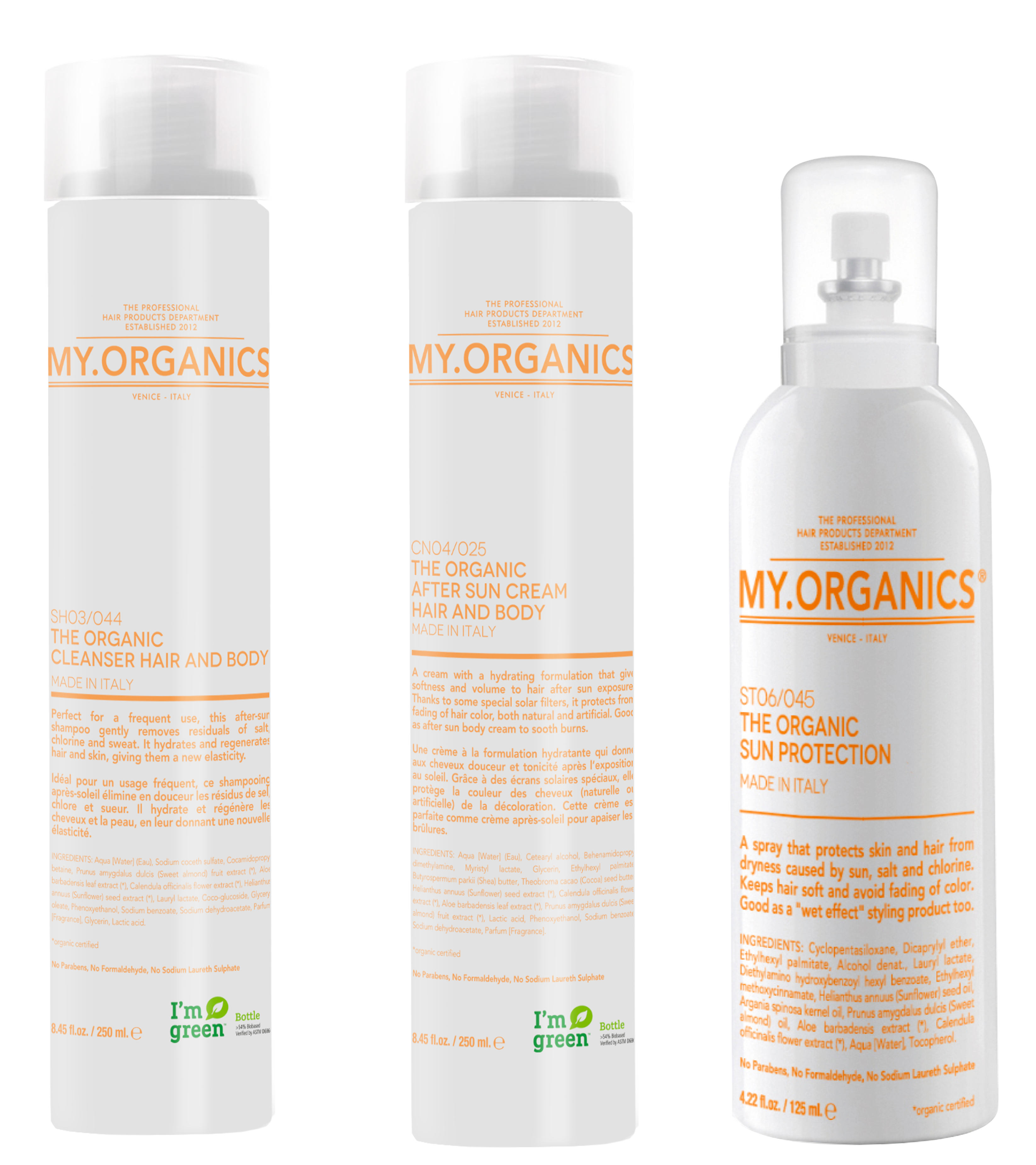 My.Tan Line: products for to take care of hair also during summer - My.Organics