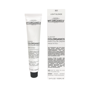 Hair Color Cream, Light Blonde, 8.0: Colorganics Line - My.Organics